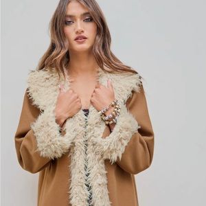 Faux Shearling Collar Jacket (Penny Lane Jacket)